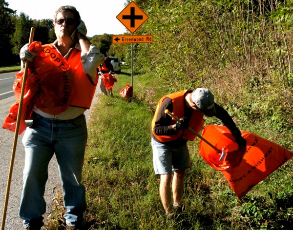 Adopt-A-Highway cleanup