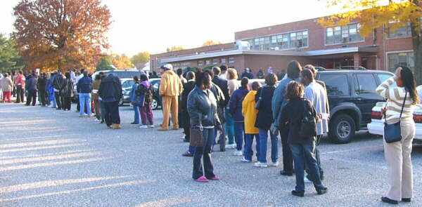 Voters at Hazelwood Elementary