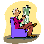 Man reading paper