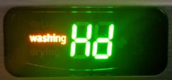 Dishwasher Display - Washing, Heat Delay
