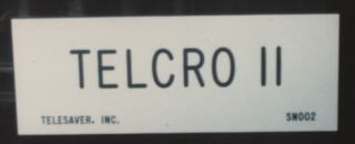 36 path Telcro II nameplate