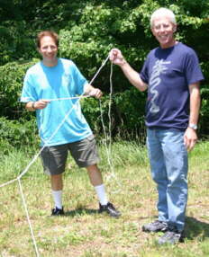 Frank and Drew with string