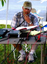 Paul at the VHF/UHF station