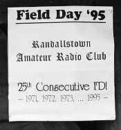 Field Day 1995 Sign